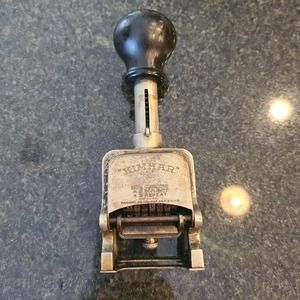 Vintage Office Kimhar Ink Number Stamper